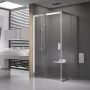 Ravak Matrix MSRV4-100/100 kabina prysznicowa 100x100 cm kwadratowa satyna/szkło przezroczyste 1WVAAU00Z1 zdj.1