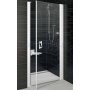 Drzwi prysznicowe biel+transparent ESD1-80 P Ravak Elegance 0EP40100Z1 zdj.1