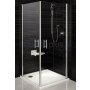 Kabina prysznicowa chrom+transparent ESKR2-100 Ravak Elegance 1JEA0A00Z1 zdj.1
