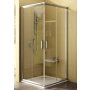 Ravak Rapier kabina prysznicowa kwadratowa satyna + transparent NRKRV2-90 1AN70U00Z1 zdj.1
