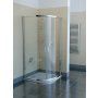 Kabina prysznicowa półokrągła aluminium+transparent Ravak Blix BLCP4-80 X3B240C00Z1 zdj.1