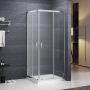 Roth Albis Tweed kabina prysznicowa 80x80 cm kwadratowa chrom połysk/szkło ze wzorem N0794 zdj.1