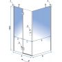 Rea Madox kabina prysznicowa 90x90 cm kwadratowa chrom/szkło przezroczyste REA-K4527 zdj.2