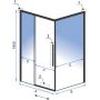 Rea Solar Black kabina prysznicowa 100x80 cm prostokątna czarny półmat/szkło przezroczyste REA-K6310 zdj.2