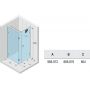 Riho Scandic NXT X204 kabina prysznicowa 100x90 cm prostokątna prawa chrom błyszczący/szkło przezroczyste G001084120 zdj.2