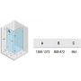 Riho Scandic NXT X204 kabina prysznicowa 140x90 cm prostokątna lewa chrom błyszczący/szkło przezroczyste G001089120 zdj.2