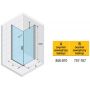 Riho Novik Z201 kabina prysznicowa 90x80 cm prostokątna chrom błyszczący/szkło przezroczyste G003010120 zdj.2