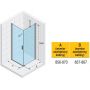 Riho Novik Z201 kabina prysznicowa 90x90 cm kwadratowa chrom błyszczący/szkło przezroczyste G003011120 zdj.2