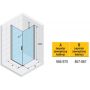 Riho Novik Z201 kabina prysznicowa 100x90 cm prostokątna chrom błyszczący /szkło przezroczyste G003015120 zdj.2