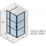 Riho Grid GB203 kabina prysznicowa 130x80 cm prostokątna czarny mat/szkło Grid G004022121 zdj.2