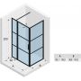 Riho Grid GB203 kabina prysznicowa 130x100 cm prostokątna czarny mat/szkło Grid G004024121 zdj.2