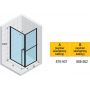 Riho Lucid GD201 kabina prysznicowa 90x90 cm kwadratowa biały mat/szkło przezroczyste G005011122 zdj.2