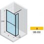 Riho Lucid GD402 Walk-In kabina prysznicowa 100x30 cm wolnostojąca biały mat/szkło przezroczyste G005034122 zdj.2