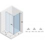 Riho Ocean O203 kabina prysznicowa 140x100 cm prostokątna lewa chrom błyszczący/szkło przezroczyste G006020120 zdj.2