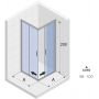 Riho Hamar 2.0 kabina prysznicowa 100x100 cm prostokątna chrom błyszczący/szkło przezroczyste G007006120 zdj.2