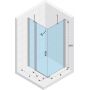 Riho Novik Z203 kabina prysznicowa 90x80 cm prostokątna chrom/szkło przezroczyste GZ7090080 zdj.2