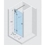 Riho Scandic Lift drzwi prysznicowe 120 cm lewe M104 GX0070301 zdj.2