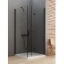 New Trendy New Soleo Black kabina prysznicowa 90x80 cm prawa czarny mat/szkło przezroczyste D-0239A/D-0114B zdj.1