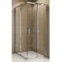 SanSwiss TOP-Line kabina prysznicowa 90 cm kwadratowa srebrny mat/szkło przezroczyste TOPAC09000107 zdj.1