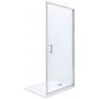 Roca Town drzwi prysznicowe 80 cm szkło przezroczyste AMP170801M zdj.1