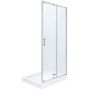 Roca Town drzwi prysznicowe 110 cm szkło przezroczyste AMP181101M zdj.1