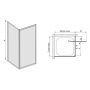 Sanplast Classic kabina prysznicowa 70 cm kwadratowa narożna typ KN/DJ-c biP polistyren 600-013-0411-01-520 zdj.2
