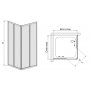 Sanplast Classic kabina prysznicowa 80x80 cm kwadratowa narożna typ KNs-c biP 600-013-0020-10-520 zdj.2