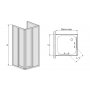 Sanplast Classic kabina prysznicowa 70x70 cm kwadratowa przyścienna typ KT/Dr-c biP 600-013-0810-10-520 zdj.2