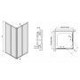 Sanplast Nowy Standard kabina prysznicowa 80x80 cm kwadratowa narożna typ KN/NST-c 600-023-0020-10-520 zdj.2
