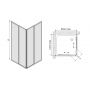 Sanplast Eko Plus kabina prysznicowa 70 cm kwadratowa narożna typ KN/EKOPLUS-70 biewP 600-130-0010-01-520 zdj.2