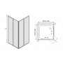 Sanplast Eko Plus kabina prysznicowa 80x80 cm kwadratowa narożna typ KN/EkoPlus 600-130-0020-10-520 zdj.2
