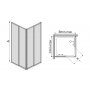 Sanplast Eko Plus kabina prysznicowa kwadratowa narożna typ KN-II/EKOPLUS-70-80/185 biewP 600-130-0411-01-520 zdj.2
