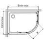 Sanplast TX kabina prysznicowa 80x100 cm asymetryczna z brodzikiem srebrny mat/szkło Sitodruk W15 602-271-0290-39-231 zdj.2