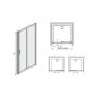 Sanplast TX drzwi przesuwne D2/TX5b-90 srebrny błyszczący/szkło Cora 600-271-1100-38-371 zdj.2