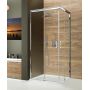 Sanplast Free Zone KNL/FREEZONE kabina prysznicowa 90x80 cm prostokątna srebrny błyszczący/szkło przezroczyste 600-271-3610-38-401 zdj.1