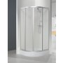 Sanplast Nowy Standard kabina prysznicowa 90x90 cm półokrągła narożna typ Kp4/NST-c 600-023-0130-10-370 zdj.1
