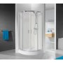 Sanplast Aspira II kabina prysznicowa 80x80 cm półokrągła narożna typ KP4/ASPII biewCC 600-032-0120-01-471 zdj.1