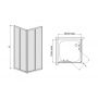 Sanplast Classic kabina prysznicowa 70 cm kwadratowa narożna typ KNc-c-70-S 600-013-0010-01-410 zdj.2