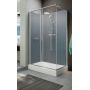 Sanplast Classic II kabina prysznicowa 80x120 cm prostokątna z brodzikiem i zestawem prysznicowym srebrny błyszczący/szkło przezroczyste/srebrne 602-011-0291-38-4S1 zdj.1