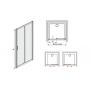Sanplast TX drzwi przesuwne D2/TX5b-100 srebrny błyszczący/szkło przezroczyste 600-271-1110-38-401 zdj.2