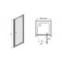 Drzwi prysznicowe 80 cm typ DJ/VE Sanplast Vera 600-050-0320-38-401 zdj.2