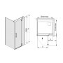 Sanplast Avantgarde kabina prysznicowa 100x120 cm prostokątna prawa narożna typ KNDJ2P/AVIV-100x120-S cm/sbW0 600-084-0340-42-401 zdj.2