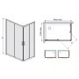 Sanplast TX kabina prysznicowa 80x100 cm prostokątna narożna typ KN/TX5 sbW0 600-270-0200-38-400 zdj.2