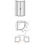 Sanplast TX kabina prysznicowa 80x80 cm półokrągła narożna typ KP2DJ/TX5b-80 600-271-0420-38-401 zdj.2