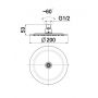 KFA Armatura Hexa Ring deszczownica 20 cm okrągła chrom 842-351-00-BL zdj.2