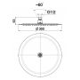 KFA Armatura Hexa Ring deszczownica 30 cm okrągła chrom 842-371-00-BL zdj.2