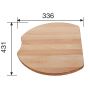 Blanco Cron 6 S deska kuchenna drewno bukowe 215525 zdj.2