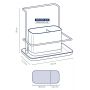 Kela Palita organizer 20x11,5x19 cm czarny/stal 12156 zdj.2