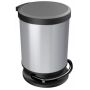 Rotho Paso IML kosz na śmieci 20 l z pedałem srebrny metaliczny 1015510264 zdj.1