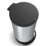 Rotho Paso IML kosz na śmieci 20 l z pedałem srebrny metaliczny 1015510264 zdj.3